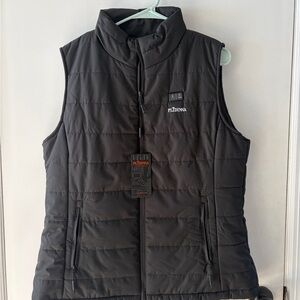 Black Puffer Vest by Pildina